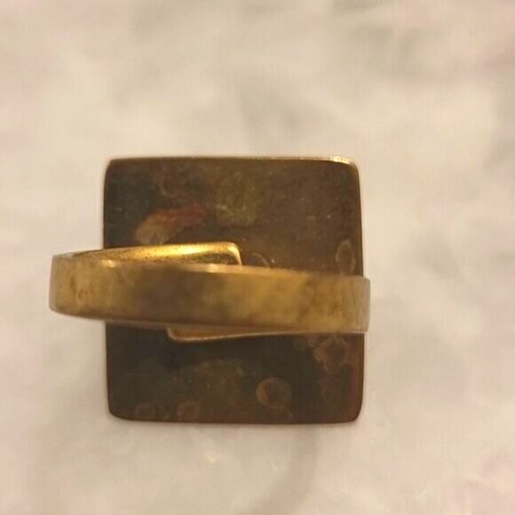 NEW Jens Pirate Booty Sz 7 8 Square Gold Turquoise Boho Dakota SouthWestern - Picture 6 of 6